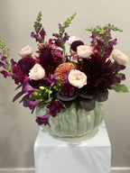 BKC4U FLOWER PUMPKIN CENTERPIECE