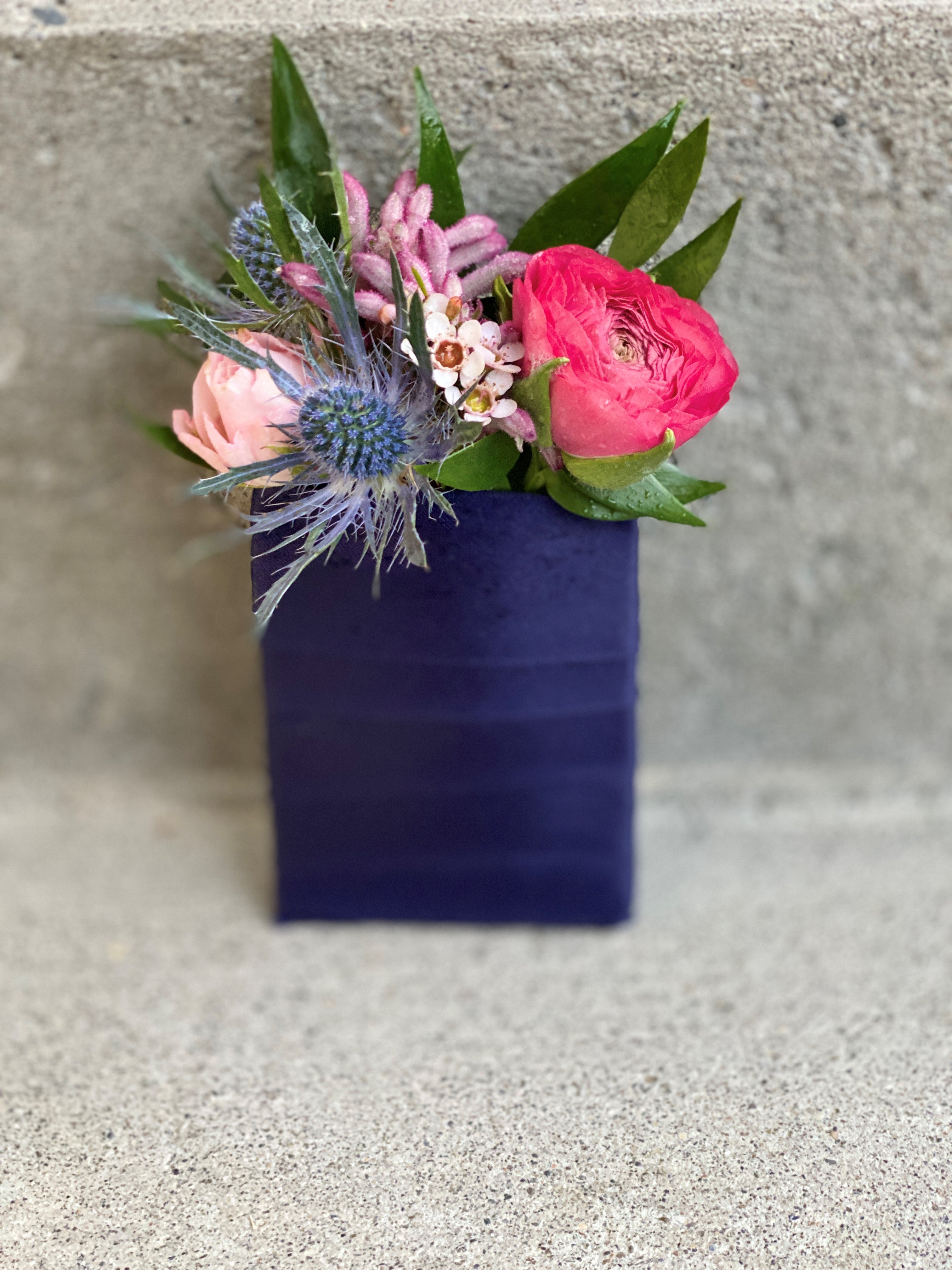 FLOWER POCKET SQUARE