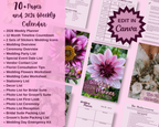 Digital Download: Wedding Planner: 12 Month Timeline & Calendar, Contacts, Checklists