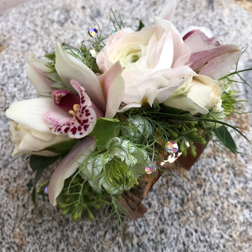 BOTANICAL METAL CUFF CORSAGE